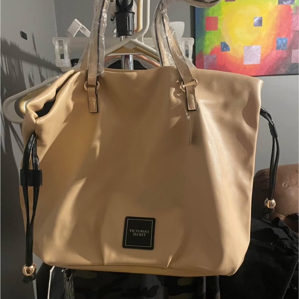Victoria's Secret Beige Tote Bag